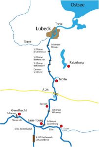 Der Elbe-Lübeck-Kanal – Hohes Elbufer